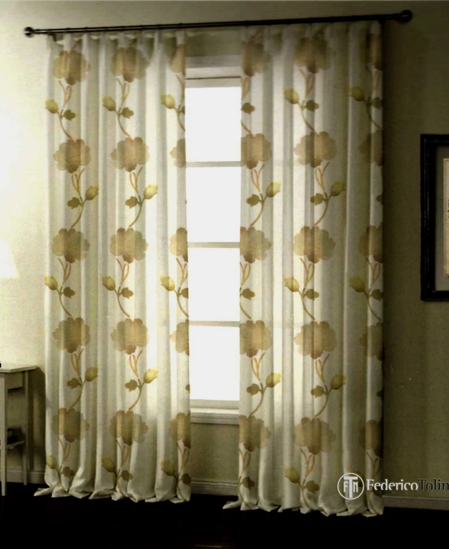 Tenda decorativa con motivi floreali